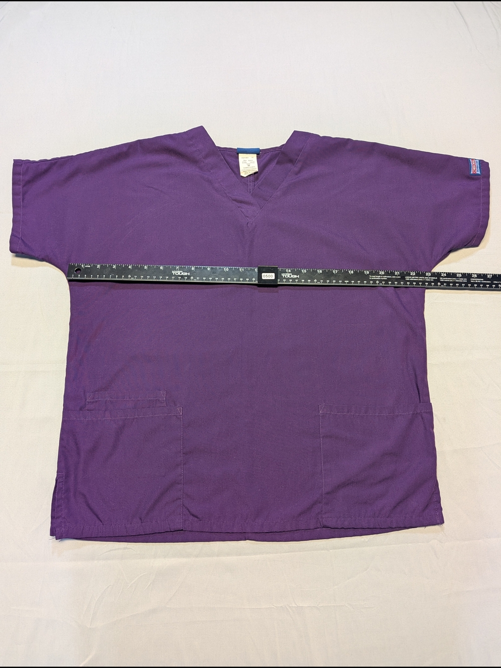 Cherokee Workwear Authentic Scrubs Women's Size M Top and Pants Eggplant Color - Picture 6 of 14